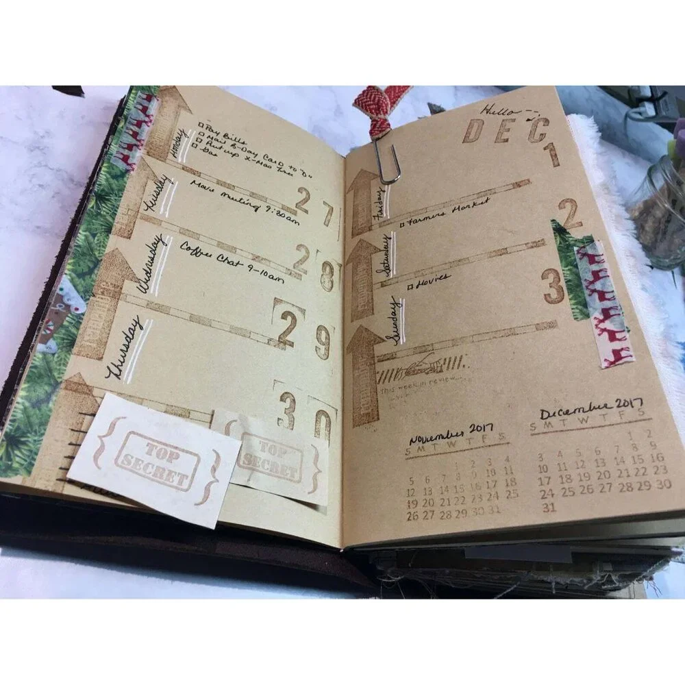 Perpetual Calendar Planner Stamp Kit 13 Pc Silicone Set Craft Bullet Journal mq